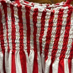 Hanna Andersson Red and White Striped Kids Casual Dress